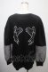 画像2: NieR Clothing / 袖シースルートップス F 黒 Y-25-03-10-117-PU-TO-SZ-ZY (2)