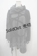 Ozz Croce / バイカラーレイヤードチュニ  グレー×黒 Y-25-03-10-124-OO-OP-SZ-ZY