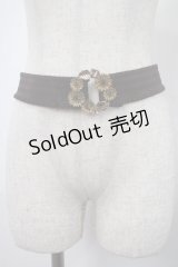 axes femme / 向日葵リースゴムベルト  茶 Y-25-03-10-016-AX-ZA-SZ-ZY