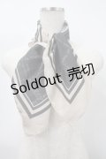 F i.n.t / スカーフ  黒×ベージュ Y-25-03-10-017-CA-ZA-SZ-ZT422-F001