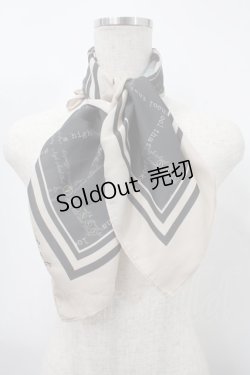 画像1: F i.n.t / スカーフ  黒×ベージュ Y-25-03-10-017-CA-ZA-SZ-ZT422-F001