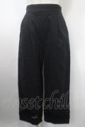 axes femme / レース切替麻調コットンパンツ L 黒 Y-25-03-10-139-AX-PA-SZ-ZY