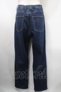 画像2: axes femme / 花×小鳥刺繍ストレートデニム L インディゴ Y-25-03-10-143-AX-PA-SZ-ZS