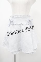 Ank Rouge / ふくれジャガードリボンスカパン M サックス Y-25-03-10-149-CA-SK-SZ-ZY