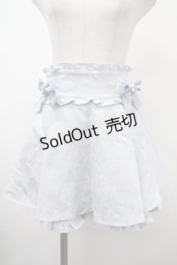 画像1: Ank Rouge / ふくれジャガードリボンスカパン M サックス Y-25-03-10-149-CA-SK-SZ-ZY