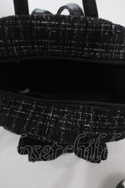画像4: Ank Rouge / ツイードリュック  黒 Y-25-03-10-039-CA-BG-SZ-ZY