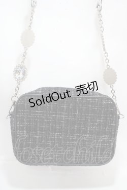 画像2: Ank Rouge / ツイードフリルBag  黒 Y-25-03-10-040-CA-BG-SZ-ZY