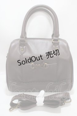 画像1: axes femme / リボンビットバッグ  茶 Y-25-03-10-045-AX-BG-SZ-ZY