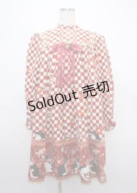metamorphose / まどろみの浪漫Aラインワンピース  エンジ Y-25-03-11-048-ME-OP-SZ-ZY