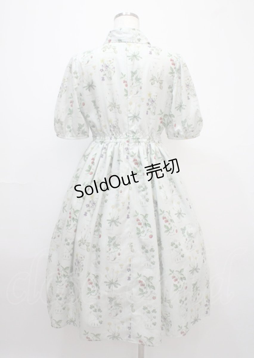 画像2: Melody BasKet / 植物図鑑ボウタイワンピース  ミント Y-25-03-11-049-LO-OP-SZ-ZY (2)