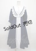 axes femme kawaii / マリアンヌワンピース M 紺 Y-25-03-11-052-AX-OP-SZ-ZY