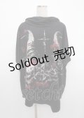 SEX POT ReVeNGe / プリントBIGカットソー F 黒×赤 Y-25-03-11-008-SP-TO-SZ-ZY