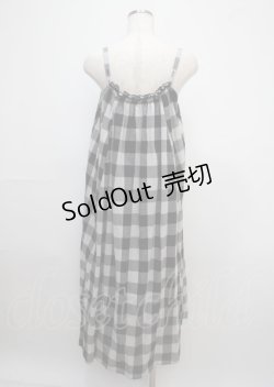 画像2: axes femme / ブロックチェック柄キャミワンピース F 黒 Y-25-03-11-055-AX-OP-SZ-ZS