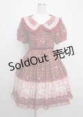 LIZ LISA / シャーロット柄ワンピース 0 ワイン Y-25-03-11-056-LO-OP-SZ-ZY