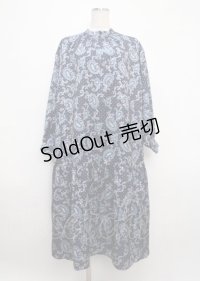 axes femme NOSTALGIE / ペイズリー×ドット柄ワンピース F ブルー Y-25-03-11-059-AX-OP-SZ-ZY