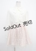 LIZ LISA / ドットチュール切替ワンピース 0 オフ×ピンク Y-25-03-11-064-LO-OP-SZ-ZY