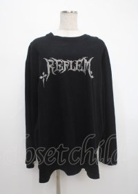 REFLEM / ロゴラインストーンTEE  黒 Y-25-03-11-009-PU-TO-SZ-ZY