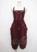 Ozz oneste / 鳳凰刺繍チャイナサロペット  ワイン Y-25-03-11-067-OO-PA-SZ-ZY