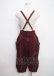 画像2: Ozz oneste / 鳳凰刺繍チャイナサロペット  ワイン Y-25-03-11-067-OO-PA-SZ-ZY (2)