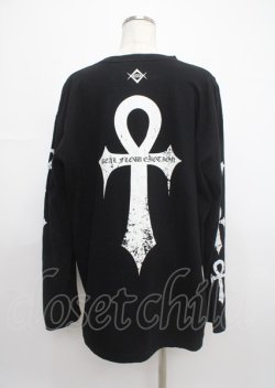 画像2: REFLEM / ロゴラインストーンTEE  黒 Y-25-03-11-009-PU-TO-SZ-ZY