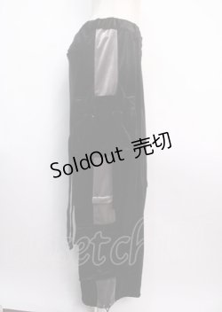 画像3: REFLEM / 2WAYワイドカーゴベロアパンツ F ブラック Y-25-03-11-071-PU-PA-SZ-ZY