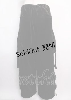 画像4: REFLEM / 2WAYワイドカーゴベロアパンツ F ブラック Y-25-03-11-071-PU-PA-SZ-ZY