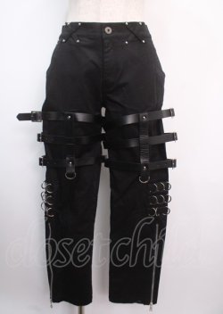 画像1: DimMoire / PUNKボンテージパンツ M ブラック Y-25-03-11-072-PU-PA-SZ-ZY
