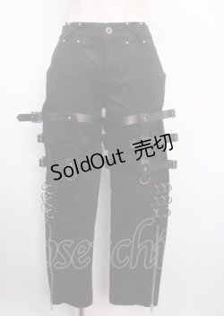 画像1: DimMoire / PUNKボンテージパンツ M ブラック Y-25-03-11-072-PU-PA-SZ-ZS