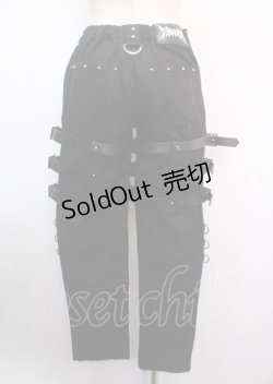 画像2: DimMoire / PUNKボンテージパンツ M ブラック Y-25-03-11-072-PU-PA-SZ-ZS