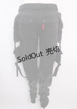 画像2: Ozz Croce / ポケット付きパンツ  黒 Y-25-03-11-073-OO-PA-SZ-ZY