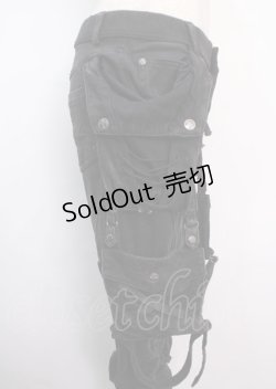 画像4: Ozz Croce / ポケット付きパンツ  黒 Y-25-03-11-073-OO-PA-SZ-ZY