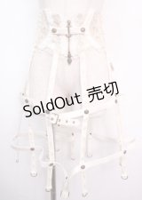 OZZ ANGELO / 薔薇刺繍クリノリンスカート  アイボリー Y-25-03-11-075-OO-SK-SZ-ZY