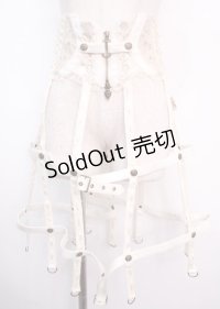 OZZ ANGELO / 薔薇刺繍クリノリンスカート  アイボリー Y-25-03-11-075-OO-SK-SZ-ZY