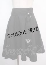 PEACE NOW / ネクタイ飾り付スカート M 黒 Y-25-03-11-085-PU-SK-SZ-ZY