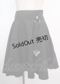 PEACE NOW / ネクタイ飾り付スカート M 黒 Y-25-03-11-085-PU-SK-SZ-ZY