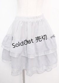 axes femme POETIQUE / プチリボンティアードミニスカート M グレー Y-25-03-11-088-AX-SK-SZ-OS