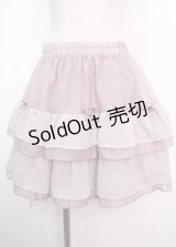 axes femme POETIQUE / プチリボンティアードミニスカート M ピンク Y-25-03-11-089-AX-SK-SZ-OS