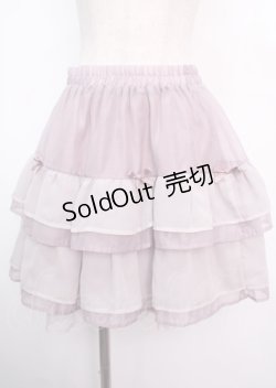 画像1: axes femme POETIQUE / プチリボンティアードミニスカート M ピンク Y-25-03-11-089-AX-SK-SZ-OS