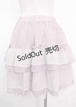 画像2: axes femme POETIQUE / プチリボンティアードミニスカート M ピンク Y-25-03-11-089-AX-SK-SZ-OS