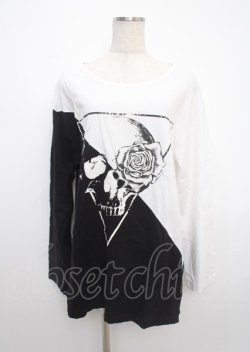 画像1: CIVARIZE / バイカラースカルロンT 44 ホワイト×ブラック Y-25-03-11-013-GO-TS-SZ-ZY