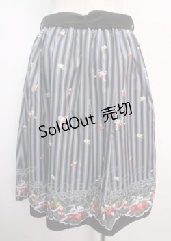 画像2: axes femme POETIQUE / ストロベリーリボンスカート M 黒 Y-25-03-11-092-AX-SK-SZ-OS