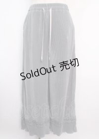axes femme / カットプリーツパンツ M ブルー Y-25-03-11-096-AX-PA-SZ-ZY