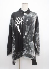 REFLEM / murakaruki コラボプリントワイドシャツ F ブラック Y-25-03-11-015-PU-TS-SZ-ZY