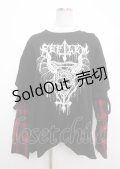 REFLEM / フェイクレイヤードチェックロンT F ブラック×レッド Y-25-03-11-020-PU-TO-SZ-ZY