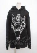 ililil / Tribal skullプルオーバーパーカー F ブラック Y-25-03-11-024-PU-TO-SZ-ZT280