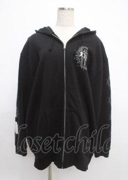 画像1: REFLEM / ホログラムプリントZIPパーカー F ブラック Y-25-03-11-025-PU-TO-SZ-ZT272