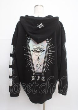 画像2: REFLEM / ホログラムプリントZIPパーカー F ブラック Y-25-03-11-025-PU-TO-SZ-ZT272
