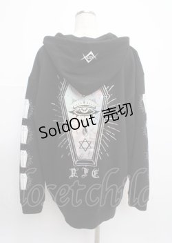 画像2: REFLEM / ホログラムプリントZIPパーカー F ブラック Y-25-03-11-025-PU-TO-SZ-ZT272