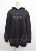 REFLEM / ローズプリントパーカー/プルオーバーパーカー フーディー F ブラック×ブルー Y-25-03-11-026-PU-TO-SZ-ZT203