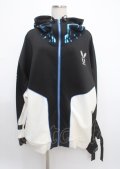 ililil / あのねコラボサイバージャージパーカー F ブラック Y-25-03-11-028-PU-TO-SZ-ZT279